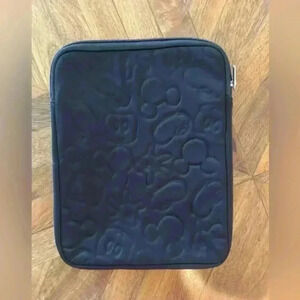 Disney black tablet protective sleeve with zipper closure